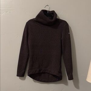 Women's Dark Brown Turtleneck Sweater
